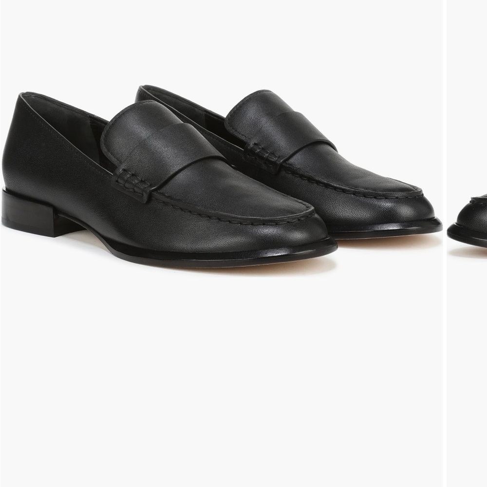 Brand new Vince Black Leather Loafers “Nelli” black womens size 7M